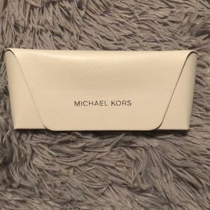 White Michael Kors Glasses Case
